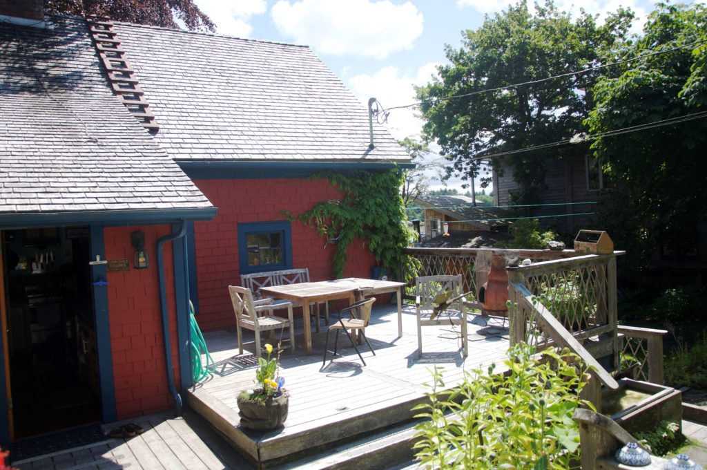 Copper Beech House on a rare sunny day