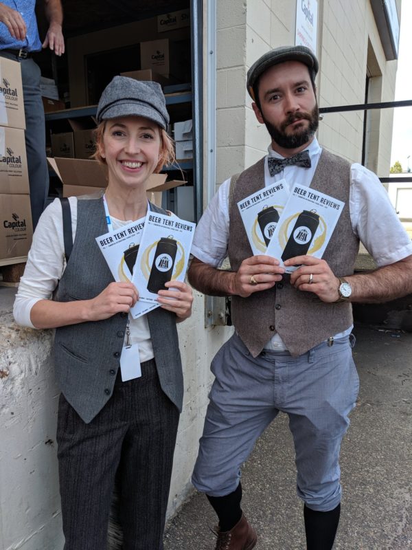 Beer Tent Reviews Andrew Paul and JoAnne Pearce 2019 Edmonton Fringe